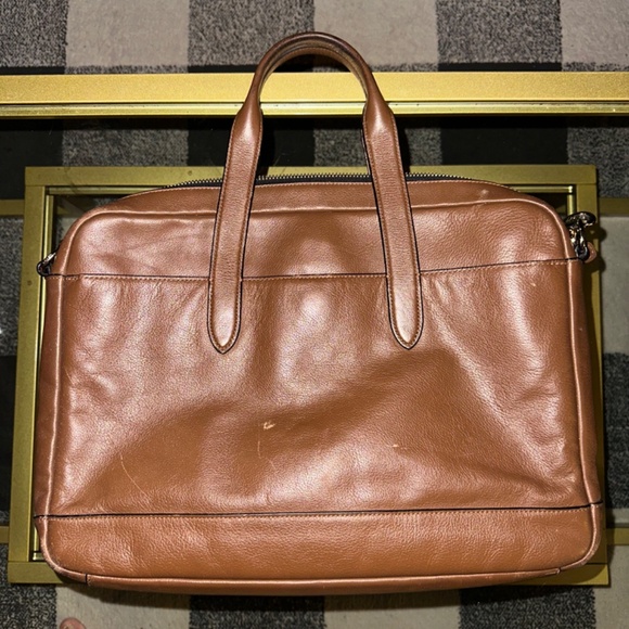Coach Leather Laptop Bag – Classic Tan – Good Condition - Picture 3 of 3